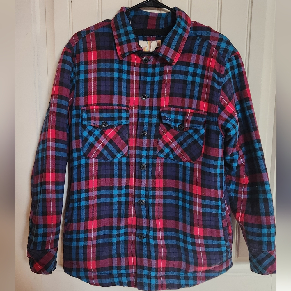 Fleece Lined Plaid Shacket